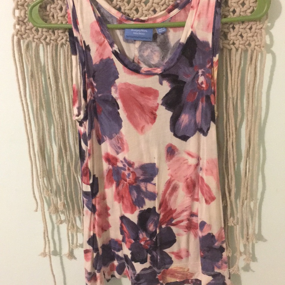 floral flowey vera wang tank